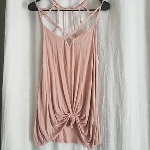 Strappy neck detail tank